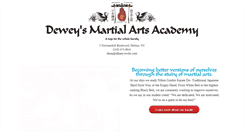 Desktop Screenshot of deweysmartialartsacademy.com