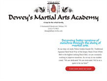 Tablet Screenshot of deweysmartialartsacademy.com